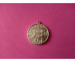 Medalie metal aurie pe care scrie Budapest - 2